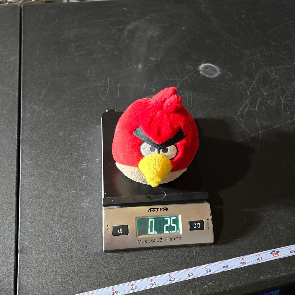 Angry Birds Red Bird 5" Plush Stuffed Animal 2010 Game Toy Plushie NO SOUND - Picture 6 of 6
